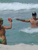 Jessica Alba Booty in Various Bikini at the Beach in Miami