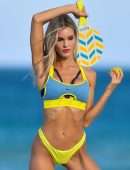 Joy Corrigan Booty in Bikini on the Beach in Miami