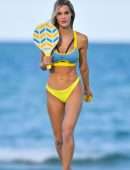 Joy Corrigan Booty in Bikini on the Beach in Miami