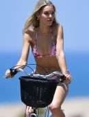 Joy Corrigan Booty in Bikini Cycling in Los Angeles