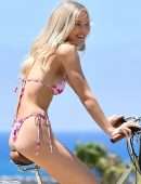 Joy Corrigan Booty in Bikini Cycling in Los Angeles