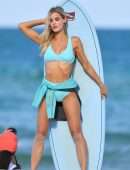 Joy Corrigan Booty in Swimsuit, Photoshoot on the Beach in Miami
