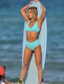 Joy Corrigan Booty in Swimsuit, Photoshoot on the Beach in Miami