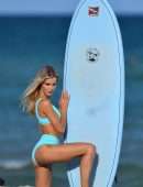Joy Corrigan Booty in Swimsuit, Photoshoot on the Beach in Miami