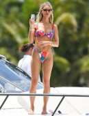 Joy Corrigan Booty in a Thong BIkini on a Yacht in Miami Beach
