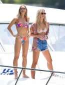 Joy Corrigan Booty in a Thong BIkini on a Yacht in Miami Beach