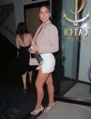 Kara Del Toro Cleavage and Leggy at Craig’s in West Hollywood