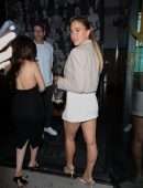 Kara Del Toro Cleavage and Leggy at Craig’s in West Hollywood