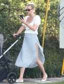Karlie Kloss Cleavage, for a Walk in Miami