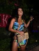 Karrueche Tran Leggy at Kiki On The River in Miami