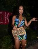 Karrueche Tran Leggy at Kiki On The River in Miami