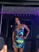 Karrueche Tran Leggy at Kiki On The River in Miami