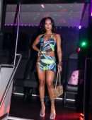 Karrueche Tran Leggy at Kiki On The River in Miami