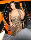 Kim Kardashian and Khloe Kardashian Arriving at Craigs in West Hollywood