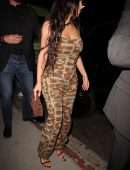 Kim Kardashian and Khloe Kardashian Arriving at Craigs in West Hollywood