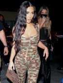 Kim Kardashian and Khloe Kardashian Arriving at Craigs in West Hollywood