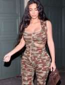 Kim Kardashian and Khloe Kardashian Arriving at Craigs in West Hollywood