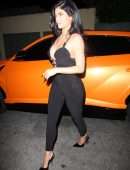 Kylie Jenner Cleavage Outside The Nice Guy in West Hollywood