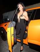 Kylie Jenner Cleavage Outside The Nice Guy in West Hollywood