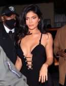 Kylie Jenner Cleavage Outside The Nice Guy in West Hollywood