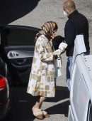 Lily Collins Filming on the Set of 'Emily in Paris' in Paris