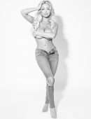 Lindsey Pelas Black and White Photoshoot in Jeans