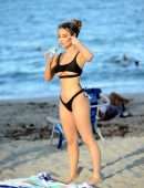 Lisa Opie and Ramina Ashfaque in a Bikini at Beach in Miami
