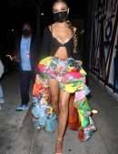 Madison Bailey After Attending the 2021 MTV Awards at the Hollywood Palladium