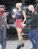 Miley Cyrus in Skirt Returning to her Hotel in NYC