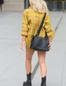 Mollie King Leggy at BBC Radio Studios in London
