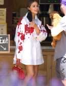 Olivia Culpo Leggy, Out for Brunch in Hollywood