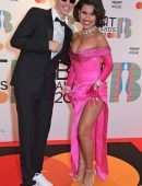 Raye Leggy and Cleavage at The BRIT Awards 2021 Arrivals, The O2 Arena