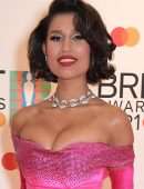 Raye Leggy and Cleavage at The BRIT Awards 2021 Arrivals, The O2 Arena