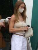 Rosie Huntington-Whiteley at San Vicente Bungalows in West Hollywood
