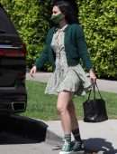 Rumer Willis in Skirt, Returning from Reforma Pilates in West Hollywood