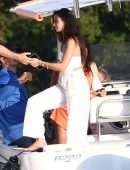 Sara Sampaio, Lais Ribero, Shanina Shaik and Jasmine Tookes at a Yacht Party in Miami Beach