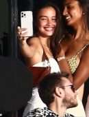 Sara Sampaio, Lais Ribero, Shanina Shaik and Jasmine Tookes at a Yacht Party in Miami Beach
