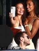 Sara Sampaio, Lais Ribero, Shanina Shaik and Jasmine Tookes at a Yacht Party in Miami Beach