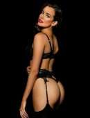 Sarah Stephens Photoshoot in Black Lingerie