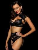Sarah Stephens Photoshoot in Black Lingerie