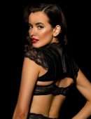 Sarah Stephens Photoshoot in Black Lingerie