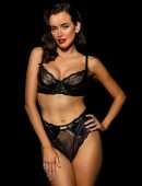 Sarah Stephens Photoshoot in Black Lingerie