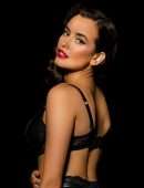 Sarah Stephens Photoshoot in Black Lingerie