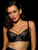 Sarah Stephens Photoshoot in Black Lingerie