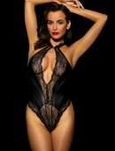 Sarah Stephens Photoshoot in Black Lingerie