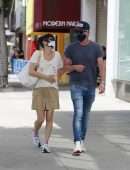 Selma Blair in Shorts, Out and About in LA