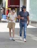 Selma Blair in Shorts, Out and About in LA