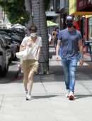 Selma Blair in Shorts, Out and About in LA