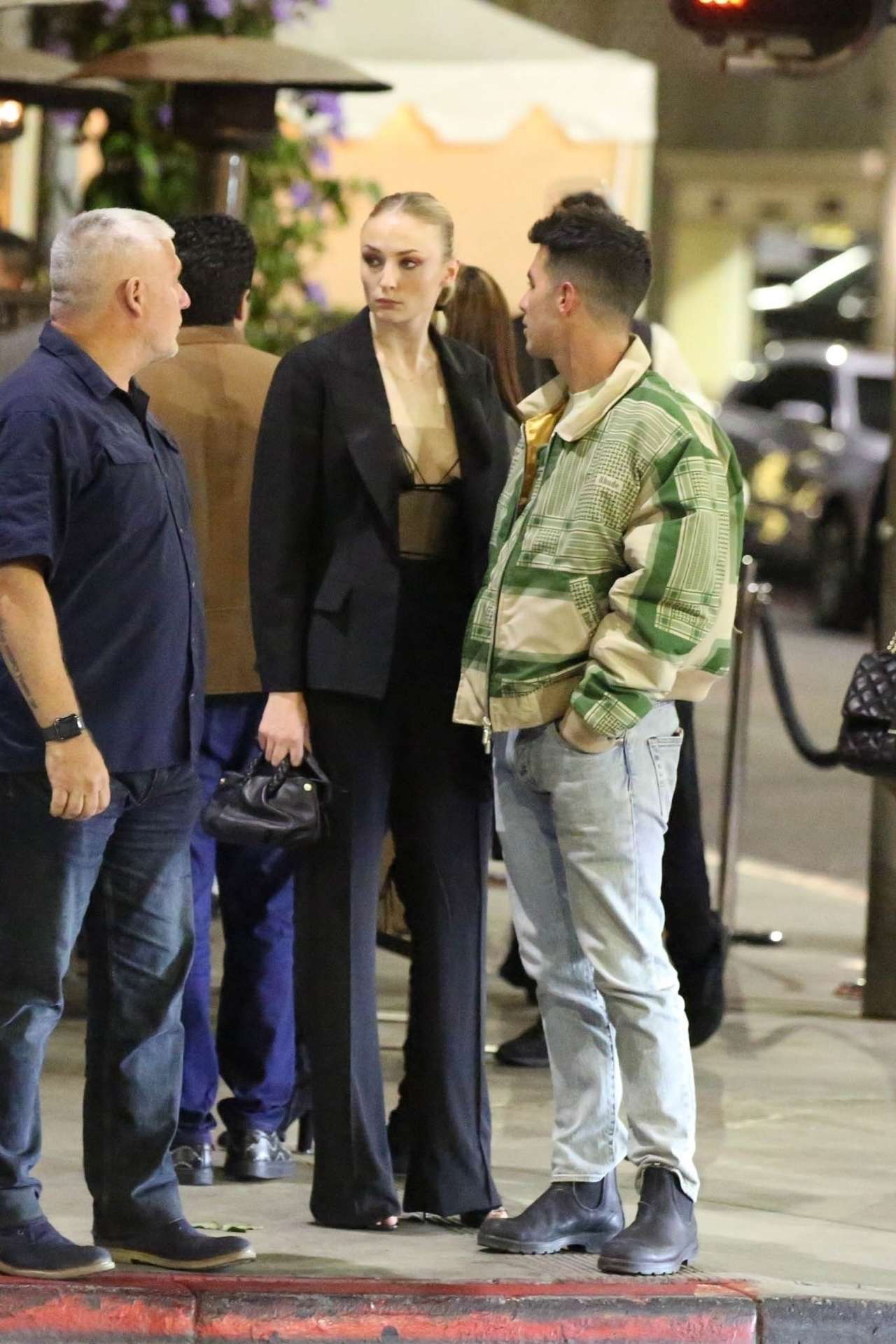 Sophie Turner Cleavage at Il Pastaio in Beverly Hills