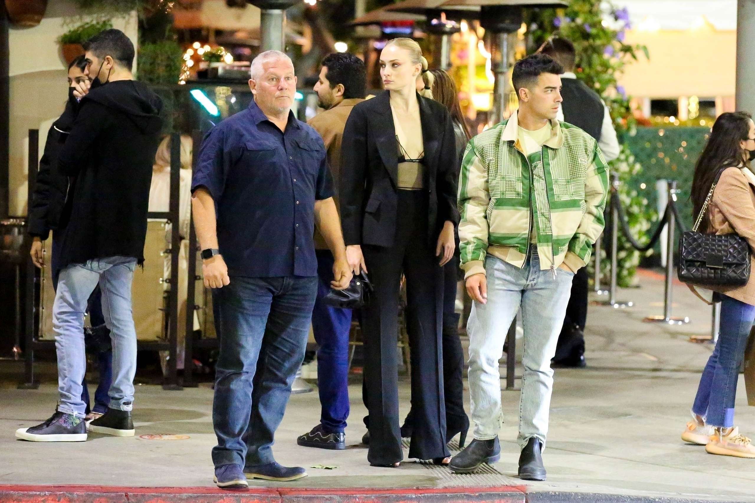 Sophie Turner Cleavage at Il Pastaio in Beverly Hills